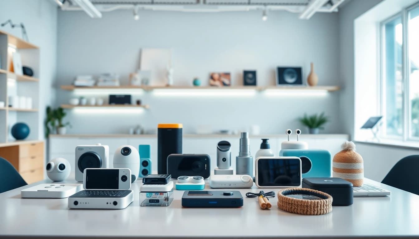 Engaging product demonstrations showcasing diverse items in a bright studio.