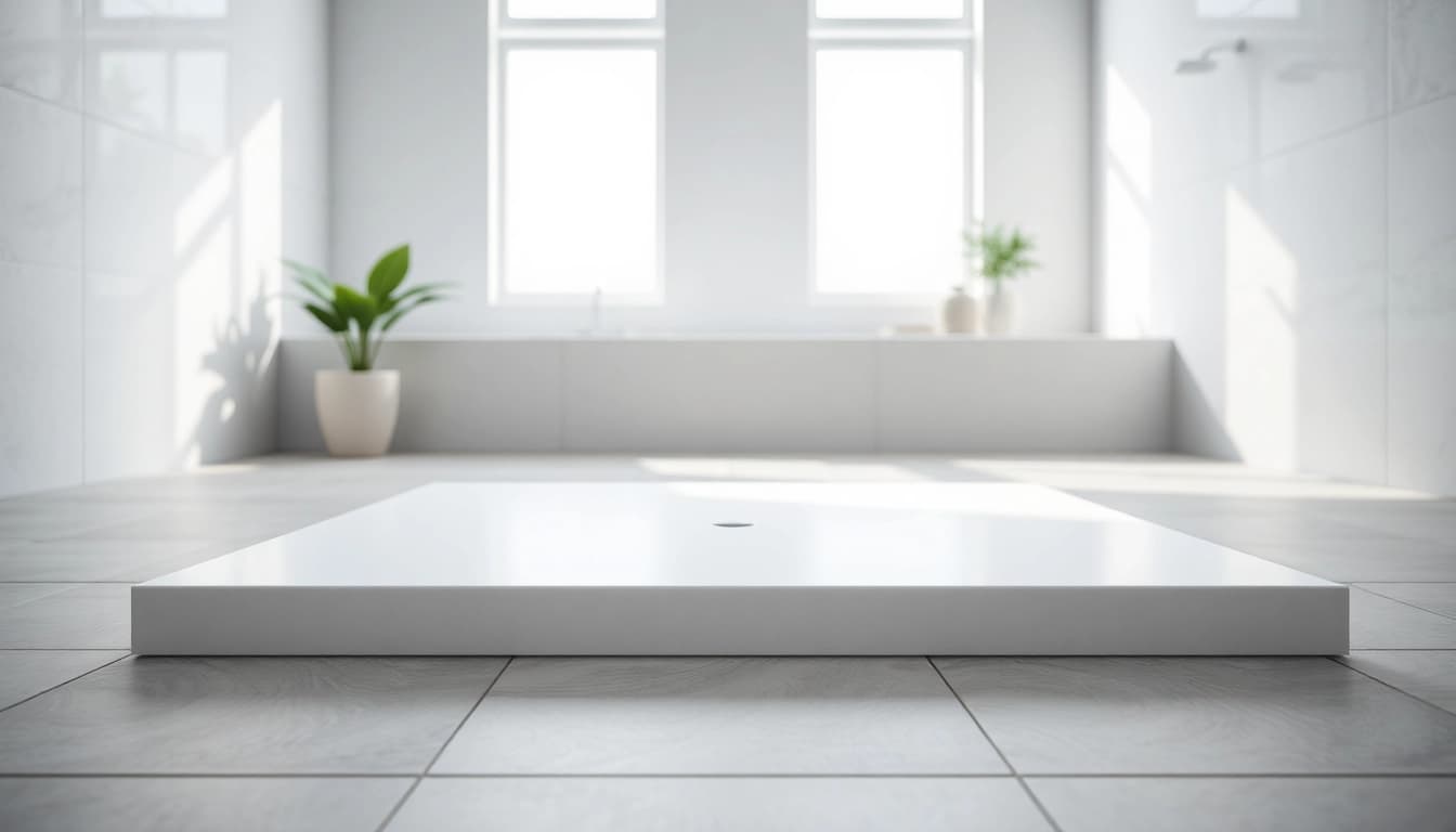 Elegant shower base shower designed for modern bathrooms with sleek, smooth textures.