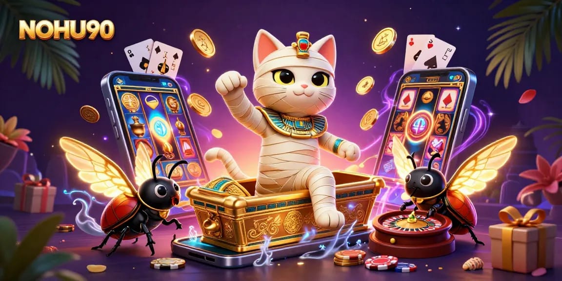 Experience thrilling gameplay with NOHU90, featuring vibrant graphics and engaging casino elements.