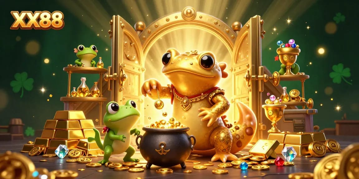 Experience the enchanting world of XX88 as golden alchemists transform metals into endless riches.