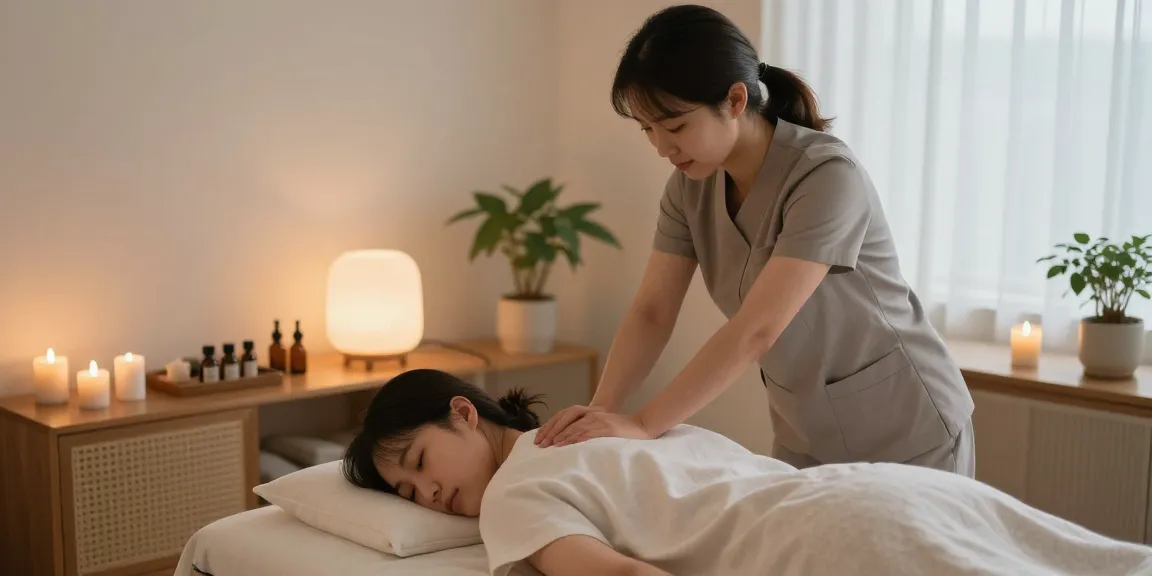 Professional 강서구출장마사지 service offering relaxation and wellness in a serene home environment.