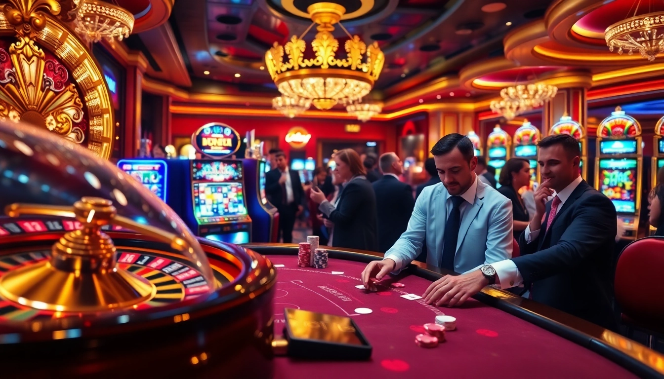Experience the thrill of gambling at UU88C.CASINO with vibrant poker chips and a spinning roulette wheel.