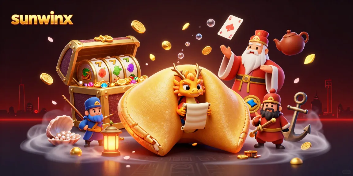 Engage in thrilling gameplay at sunwinx with giant fortune cookie and golden treasures.