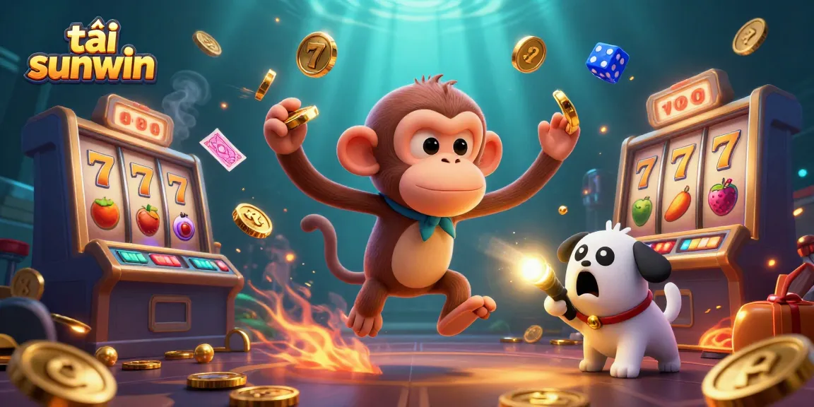 Play games and tải sunwin with excitement as a ghost-hunting puppy tracks a mischievous monkey in a dynamic casino.